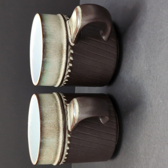 VGT,Denby Rondo, England Set Of 2 Rustic Ceramic Tea Cups. - Picture 2 of 9